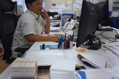 社員紹介　入社10年目　男性社員のTさんです。